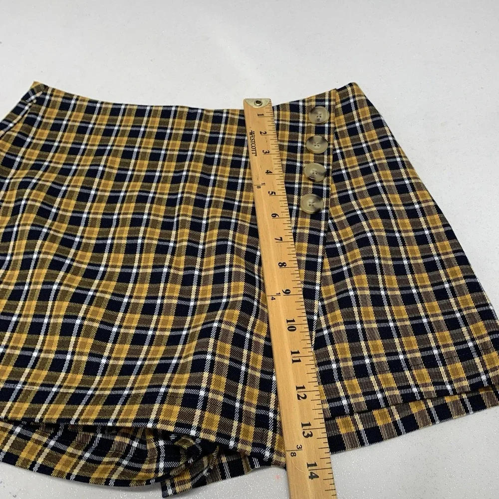 Aeropostale Plaid Y2K Mini‎ Skort Skirt Medium Retro Preppy School Travel Beach